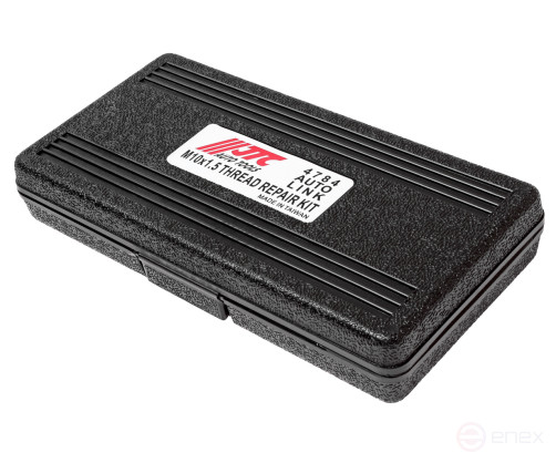 A set of tools and inserts for restoring the M10x1 thread.5mm L=13.5mm 14 pieces JTC