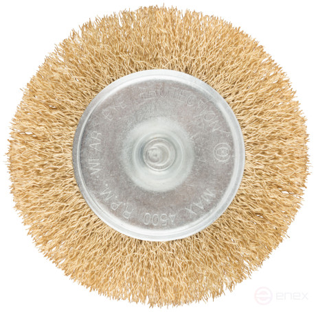 Corkscrew, "wheel" type, with a pin, 100 mm latuned steel wavy wire