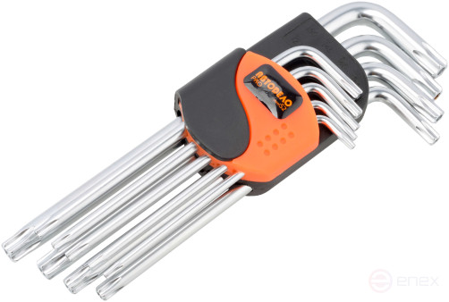 Набор Г-обр. TORX 9ч (T10-T50; S2; удлинённые; с отверстием) АвтоDело PRO (39371)