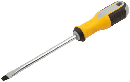 Screwdriver "Start", CrV steel, rubberized handle 8x150 mm SL