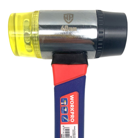 Hammer with soft strikers with fibreglass handle WP241036 WORKPRO