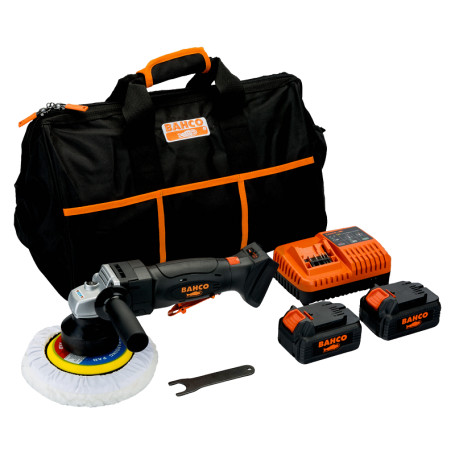 18V orbital polishing machine with an orbit of 4, 5mm, set