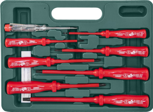 D02AP08S Set of Dielectric core Screwdrivers, 8 items