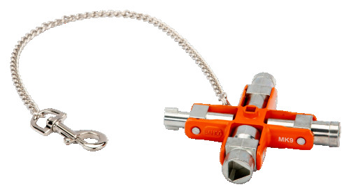 Ключ для распределительного шкафа 9 в 1, 95 мм x 95 мм