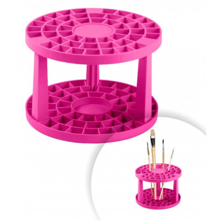 STAMM brush stand, plastic, pink