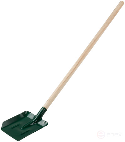 Shovel with stiffeners with wooden handle 220x270x1450 mm