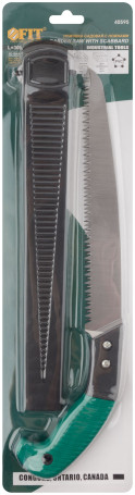 Ножовка садовая с ножнами, крупный зуб 5 TPI, 3D заточка, 300 мм