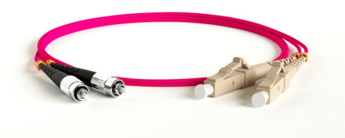 FC-D2-504-FC/PR-LC/PR-H-1M-LSZH-MG Патч-корд волоконно-оптический (шнур) MM 50/125(OM4), FC-LC, duplex, LSZH, 1 м