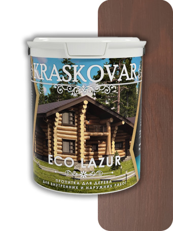 Impregnation for wood Kraskovar Eco Lazur Mahogany 2 l.