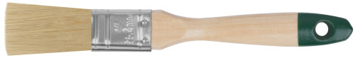 Flute brush "Hard", natural light bristles, wooden handle 1" (25 mm)