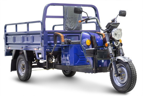 Cargo electric tricycle Rutrike D4 1800 60V1500W, blue