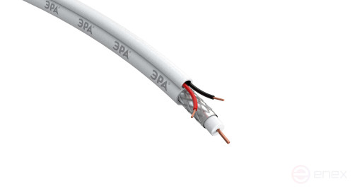 KK-0.5-PVC Cable for analog video surveillance ERA KKSV-2x0.5 mm bay 200 meters, white