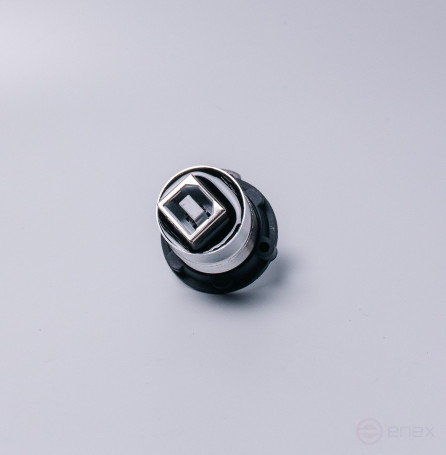 Металлический разъем USB 22 мм (USB 2.0 мама A - мама A)