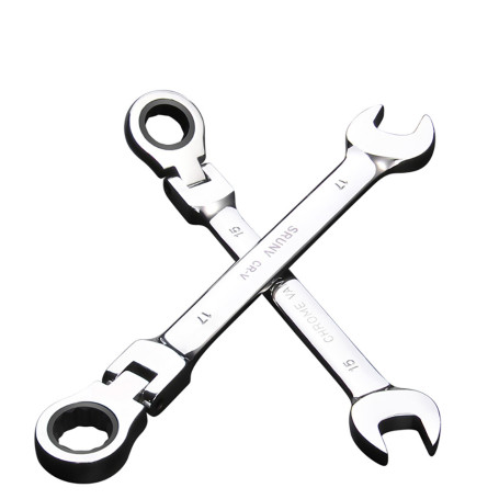 Набор комбинированных трещоточных шарнирных ключей 7шт GOODKING KT-1107