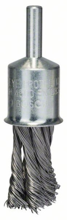 Щетка-кисточка с пучками волнистой стальной проволоки, 19x0,35 мм 19 mm, 0,35 mm