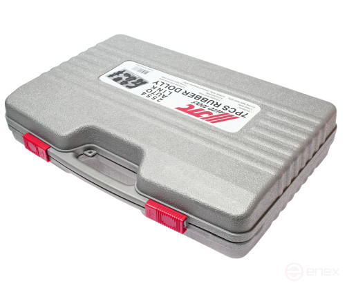 A set of 7-piece rubberized mandrels in a JTC case