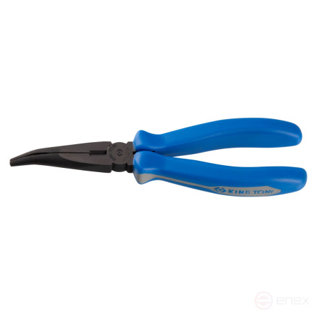 Pliers, 200 mm thin-nosed, curved KING TONY 6331-08