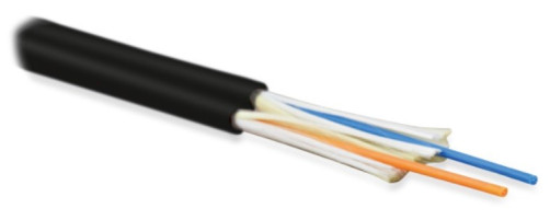 FO-D3-IN-504-2- LSZH-BK fiber optic cable 50/125 (OM4) multimode, 2 fibers, duplex, zip-cord, dense buffer coating (tight buffer) 3.0 mm, for internal laying, LSZH, ng(A)-HF, -40°C – +70°C, black