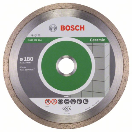 Diamond cutting wheel Standard for Ceramic 180 x 22.23 x 1.6 x 7 mm, 2608602204