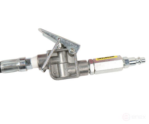 Домкрат бутылочный 20т 265-510мм пневматический GTE