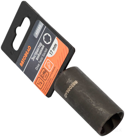 Impact head *17 (DR1/2") for damaged fasteners (Avtodor) 40560