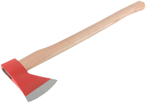 Axe forged reinforced steel, wooden long handle 1250 gr.