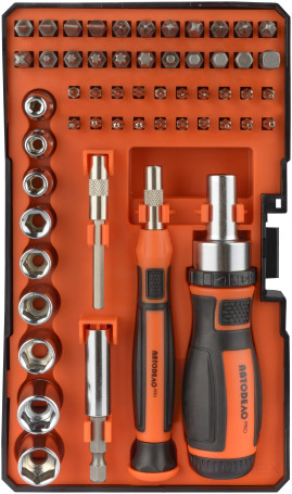 Набор отверток и насадок для точных работ 55 пр (пласт/ф) АвтоDело PRO 36739