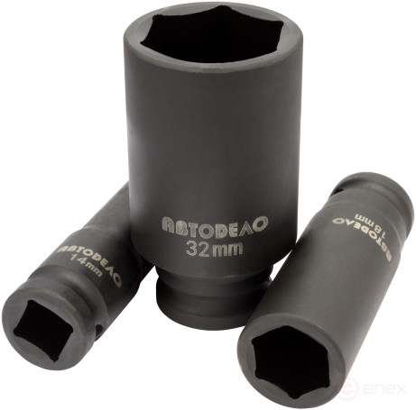 Головка торцевая ударная *22 (DR1/2"; L-78мм) (АвтоDело) 40022