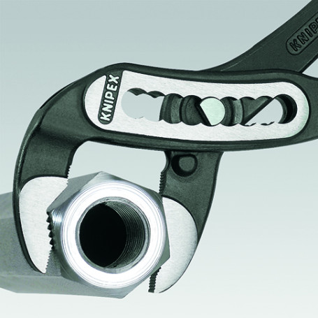 KNIPEX ALLIGATOR® adjustable pliers, 50 mm (2"), turnkey 46 mm, L-250 mm, chrome, 1-k handles
