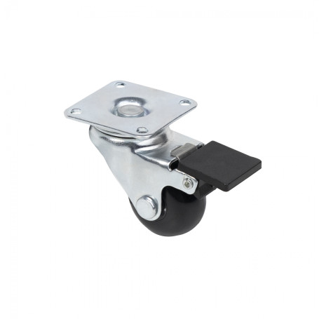 Wheel meb. CRYSTAL/2 d35 h51 with a platform with a torm., black AKS