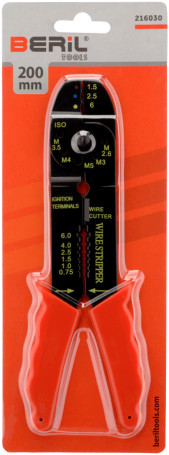 Клещи для снятия изоляции и обжима проводов (BERIL)