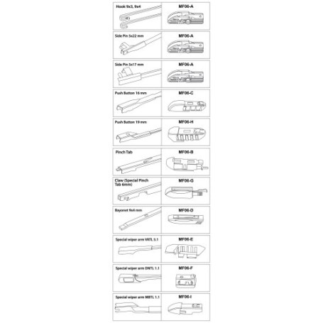 Щетка с/о "AV-255" 65см/26" мультиадаптерная AUTOVIRAZH, шт