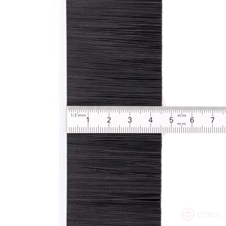 Strip brush linear sealer 2500*50*5 , pile height 45 mm PPL black 0.25 (EB-1122)