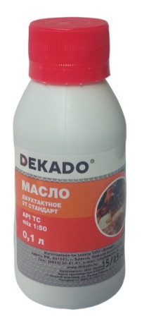 Two-stroke oil 2t Standard, mineral DEKADO 0.1 l.