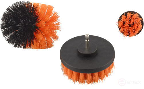 Набор щеток нейлоновых для дрели 3шт (D-50/80/130; 1/4"HEX хвостовик) АвтоDело 41045