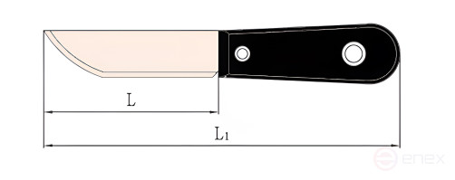 Нож искробезопасный 185 мм BeCu 202-1002, HORTZ