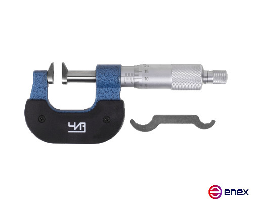 Микрометр зубомерный МЗ - УС - 25 0,01 с усеченными пяткой и винтом ЧИЗ