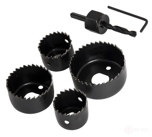 Set of HCS crowns PRACTICE 4 pcs 32, 35, 44, 54 mm + Adapter (773-255)