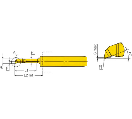 Резец расточной VHM MC430BCR05L16R VBX Uargus