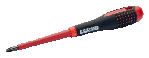 Insulated screwdriver with ERGO handle for Phillips PH0x75 mm screws