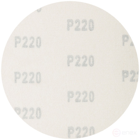 Круги абразивные шлифовальные на ворсовой основе под "липучку" (Р220, 125 мм, 5шт.), Cutop Profi