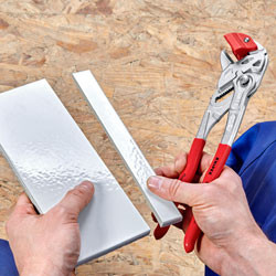 Pliers for precise breaking of tiles, L-250 mm, chrome, 1-k handles