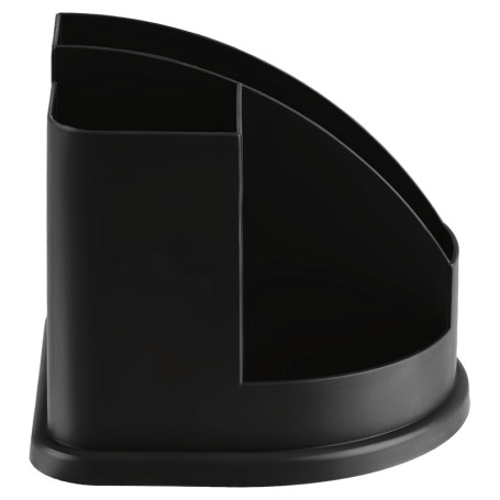 Настольная подставка СТАММ "Авангард", пластиковая, черная