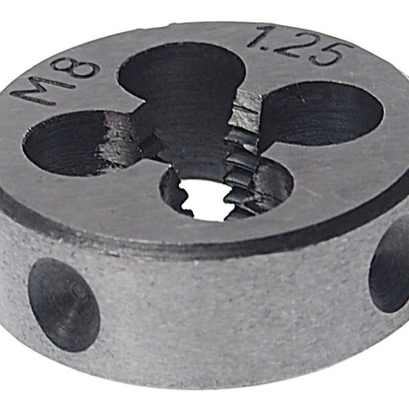 Плашка ER-00812P M08x1,25-ø25мм, в пластиковом футляреЭВРИКА /1/10