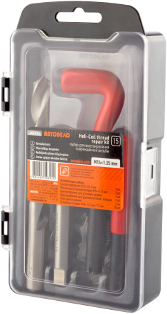 Thread repair kit M14*1.25 (16 pr.) Avtodor 40394