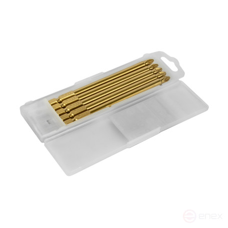 Бита отверточная ПРАКТИКА "Эксперт" PZ-2 х 110мм Tin (5шт), кассета (034-946)