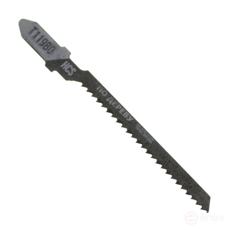 Wood jigsaw file, T119BO HCS, 75x50mm, curved cut, 2mm pitch, pack of 5 pcs, Cheglock