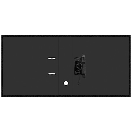 Папка-регистратор Berlingo "DoubleBlack", 80 мм, ламинированная, черная, с рисунком