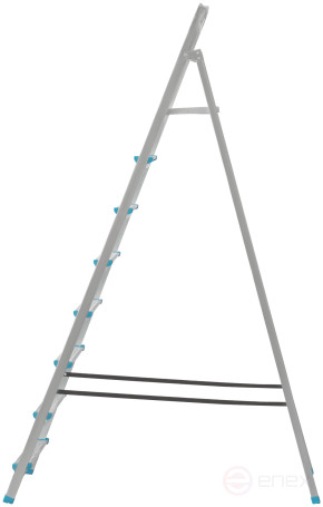 Steel ladder, 8 steps, weight 8.85 kg