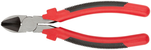 Side cutters "Standard", red and black plastic handles, polished steel 190 mm